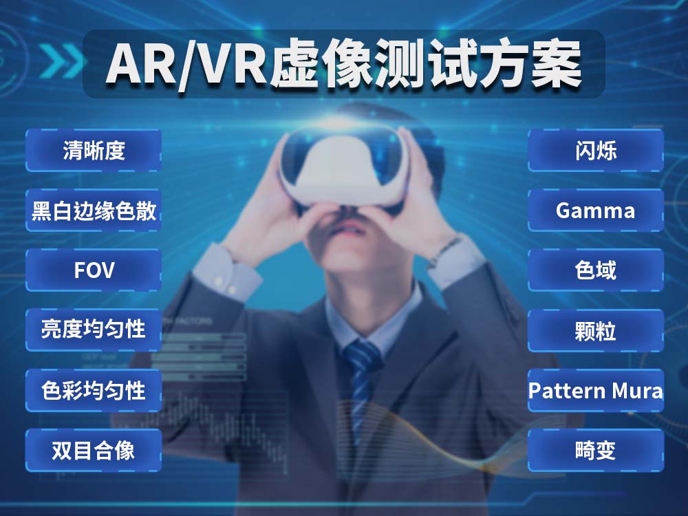 AR/VR虛像成像質量測試方案