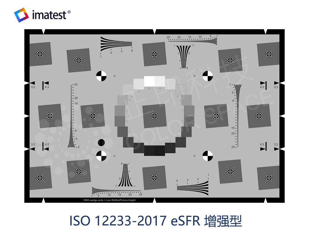 ISO 12233:2017 邊緣SFR(eSFR)測試卡